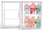 Clear Acrylic 3-Tier Display Case for Labubu Dolls