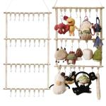 Hanging Doll Storage Shelves for Collectors - Beige
