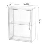 Clear Acrylic 3-Tier Display Case for Labubu Dolls