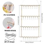 Hanging Doll Storage Shelves for Collectors - Beige