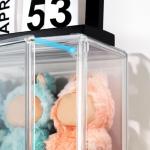 Clear Acrylic 3-Tier Display Case for Labubu Dolls