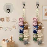 Bawiked Plush Doll Storage Rack with Clips