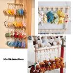 Hanging Doll Storage Shelves for Collectors - Beige
