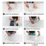 Clear Acrylic 3-Tier Display Case for Labubu Dolls