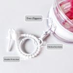 Clear Plush Doll Display Bag with Keychain