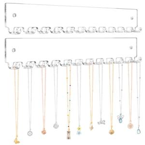 Milylove Wall-Mounted Necklace Holder 2 Pack