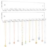 Milylove Wall-Mounted Necklace Holder 2 Pack