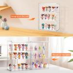 Labubu Acrylic Display Cases, 2-Pack with Dividers