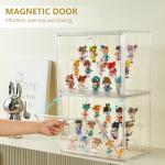 Stackable Acrylic Display Cases with Magnetic Doors - 2 Pack