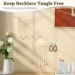 Milylove Wall-Mounted Necklace Holder 2 Pack