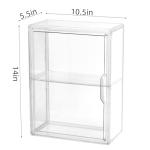 2 Pack Clear Acrylic Display Cases for Labubu Dolls