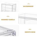 Stackable Acrylic Display Cases with Magnetic Doors - 2 Pack