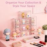 8 Pack Clear Display Cases for Labubu Collectibles