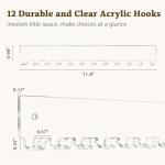 Milylove Wall-Mounted Necklace Holder 2 Pack