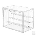 4-Tier Clear Acrylic Display Case with Dividers