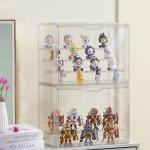 4-Tier Clear Acrylic Display Case with Dividers