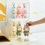 AYJK7 Cube Display Case for Labubu Keychains