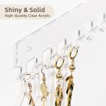 Acrylic Necklace Holder 2 Pack Wall Mounted Organizers