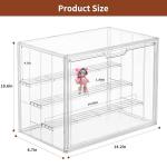 4-Tier Clear Acrylic Display Case with Dividers