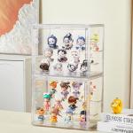 2 Pack Acrylic Display Case for Mini Collectibles