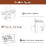 4-Tier Clear Acrylic Display Case with Dividers