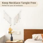 Acrylic Necklace Holder 2 Pack Wall Mounted Organizers