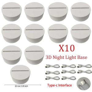 10-Piece 3D Labubu Night LED Light Set