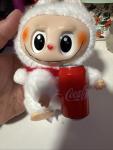 Coca Cola Labubu Vinyl Plush 5” Bag Charm