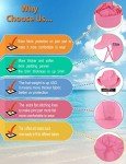 weVSwe Baby Kleinkind Sonnenhut UPF 50+ Schwimmkappe Klappe Nackenschutz Verstellbare Kinnriemen UV-Sonnenschutz Hüte, Fischschuppen-2, 12-24 Monate