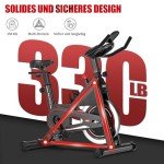 8732B DMASUN Heimtrainer Fahrrad mit Magnetischem Widerstand, Ergometer Hometrainer Fahrrad mit LCD-Monitor, Kardio Training Cycling Bike Indoor, Fitnessbike 160 kg Belastbar