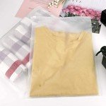 ENPOINT Transparente Plastiktüten für Kleidung, 30,5 x 40,6 cm, mit Reißverschluss, mattierte T-Shirt-Taschen, Polybeutel für den Versand von Bikini, Jeans, Jacke, 3 mm dick mit Belüftungslöchern, 25