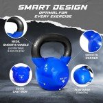 Yes4All KP9D 2-22kg Kettlebell/Kugelhantel aus Gusseisen mit Vinylbeschichtung 18kg