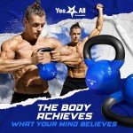 Yes4All KP9D 2-22kg Kettlebell/Kugelhantel aus Gusseisen mit Vinylbeschichtung 18kg