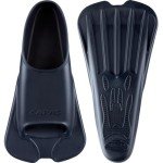 CAPAS Kurze Trainingsflossen für Schwimmen | Komfortable Silikon Schwimmflossen | Kurzflossen | Taucherflossen | Unisex Flossen für Kinder Erwachsene | Kurze Klinge Beinstärke aufbauen (Marineblau XXL