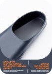 CAPAS Kurze Trainingsflossen für Schwimmen | Komfortable Silikon Schwimmflossen | Kurzflossen | Taucherflossen | Unisex Flossen für Kinder Erwachsene | Kurze Klinge Beinstärke aufbauen (Marineblau XXL