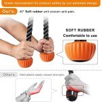 SELEWARE Trizeps Griff Trizepsseil Lang - Rutschfesten Trizeps Trainingsgerät Rope für Fitnessstudio Hause Kabelzug Griff Kraftstation Zubehör Seilzug Fitness 90cm