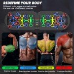 KUYOU Liegestützgriffe Liegestützbrett Set T6 Push Up Board Verbessertes Konzept 2024 Liegestütze Brett Liegestützgriffe