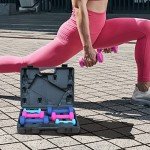 Gymenist Hantel-Set mit Hartplastik-Etui enthält 3 Paar und eine harte Reise-Aufbewahrungsbox (0,5 kg – 0,9 kg – 1,8 kg) (0,9 kg – 1,8 kg – 2,7 kg)
