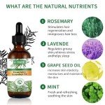 60ML Rosemary Mint Oil for Hair,Rosemary Oil for Hair,Rosmarinöl für Haare und Kopfhaut,Haaröl zur Hydratisierung und Reparatur von trockenem,Lindert Haarausfall,Aromatherapie