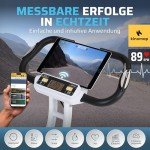 SportPlus Heimtrainer Fahrrad klappbar - Hometrainer Fahrrad klappbar - extra leises Fahrrad für zuhause - Bike Indoor, faltbares Fitnessbike - Heimtrainer Senioren SP-HT-1004-iE