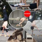 Liegestützstangen aus Holz, rutschfeste Liegestützgriffe, Mini-Griffpumpen, Dip-Station, Handstandstangen für Calisthenics und Fitness