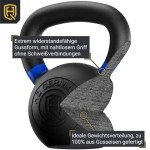 HQ Germany® Powdercoat Kettlebell | Vollguss | 2-32kg | Starter-Sets | ±2,0% Gewichtstoleranz, Gewicht:12KG