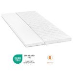 sleepling 193962 Kaltschaum Topper | orthopädische Matratzenauflage | Ergonomisch & Punktelastisch | für alle Matratzen und Betten | Made in EU | Ökotex | Waschbar 60 Grad | 160 x 200 x 6 cm, weiß