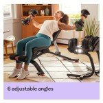 Bowflex 100675 Unisex-Adult 5.1S Verstellbare Hantelbank, Schwarz/Rot, one-size ,