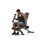 Bowflex 100675 Unisex-Adult 5.1S Verstellbare Hantelbank, Schwarz/Rot, one-size ,