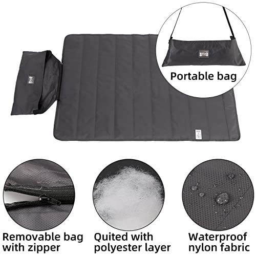 Portable Outdoor Dog Blanket Mat - Waterproof Reversible Bed