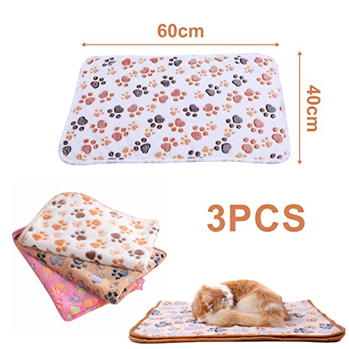 Soft and Warm Paw Print Pet Blankets