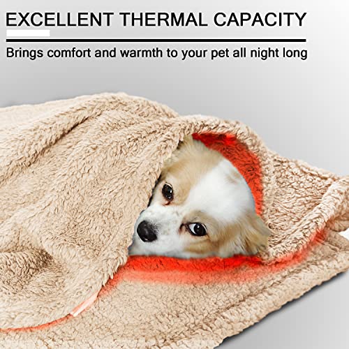 Soft Fluffy Dog Blanket, 80x60cm, Machine Washable