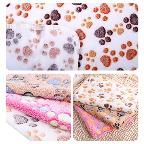 Soft and Warm Paw Print Pet Blankets