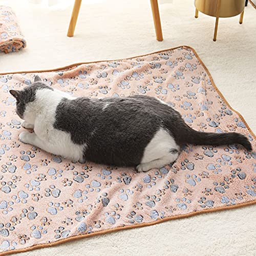 Soft and Warm Paw Print Pet Blankets
